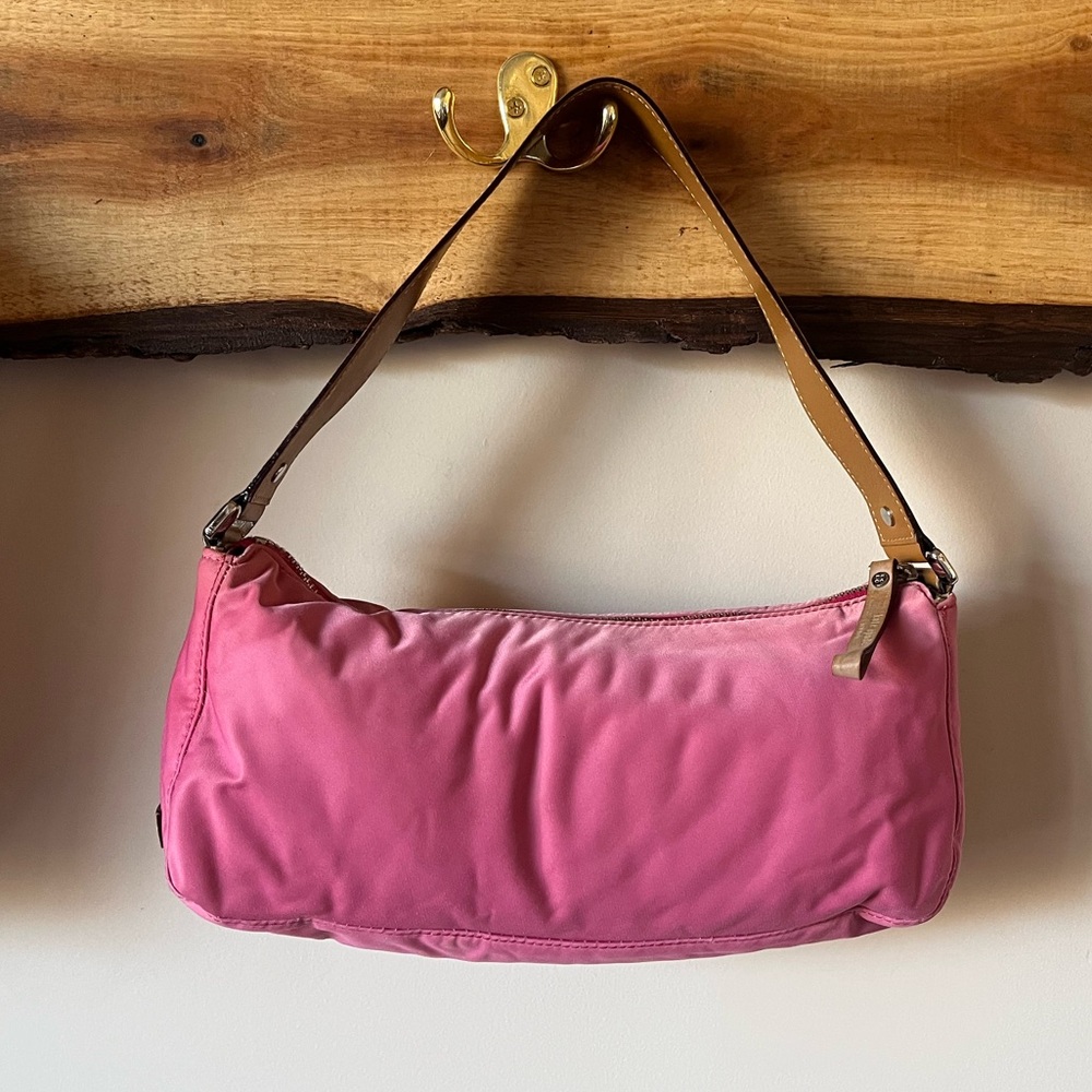 kate spade Pink Shoulder Bag with Tan Strap